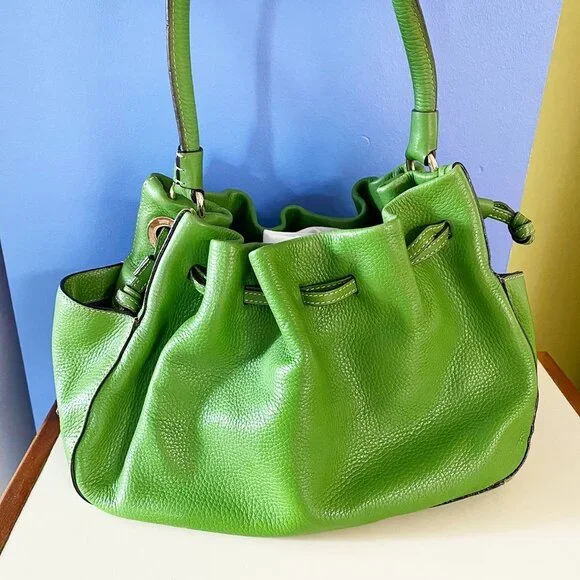 Kate Spade Drawstring Large Green Bag - Picture 4 of 11
